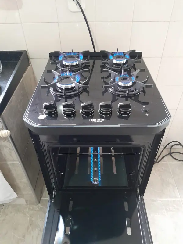 Instalação de gás, fogão, forno, cooktop, tubulação de gás