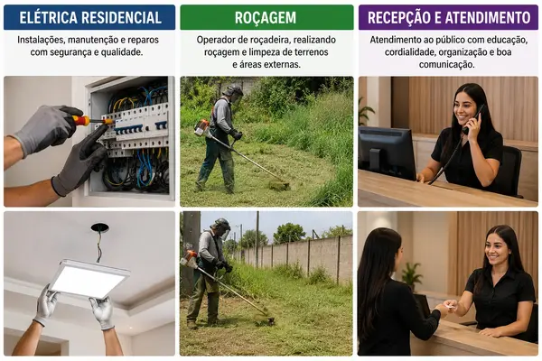 Instalação Elétrica residencial / roçagem / recepção