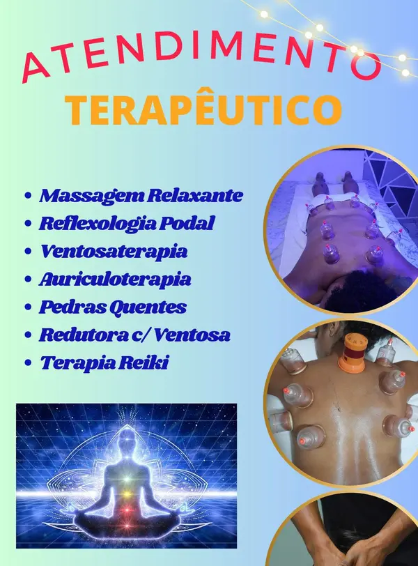Massoterapeuta:Massagem Relaxante, Ventosa, Reflexologia, Pedras Quente e Reiki,