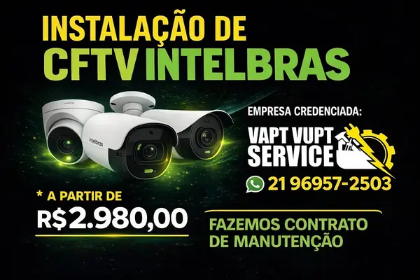 Instalação de câmeras de segurança