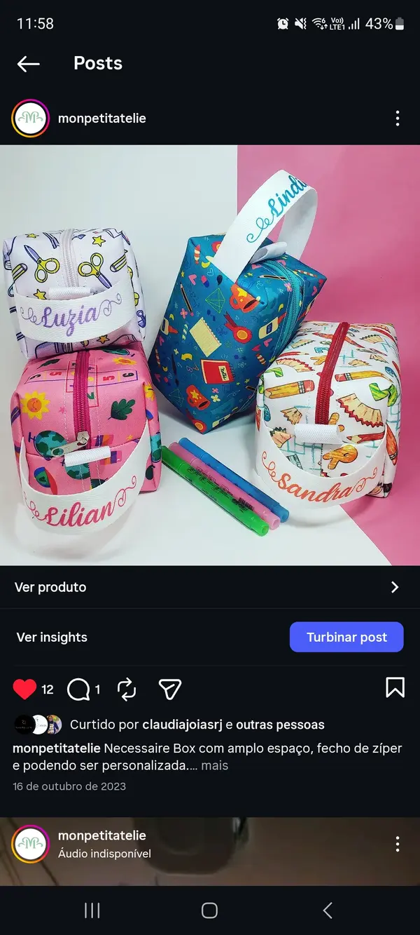 Lembrancinhas personalizadas e costura