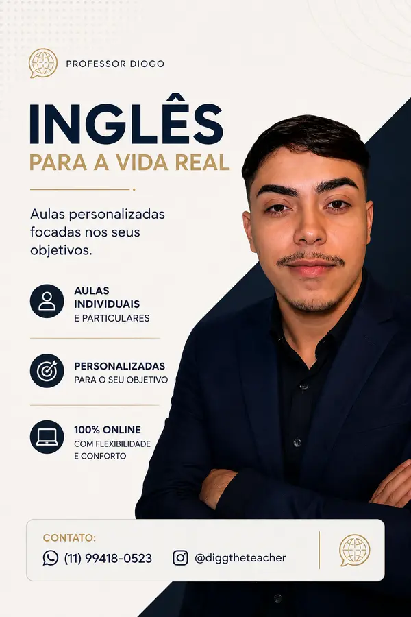Aulas particulares de Inglês